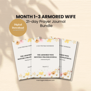 💍 Armored Wife 21-day [Month 1-3] Printable Prayer Journal Bundle